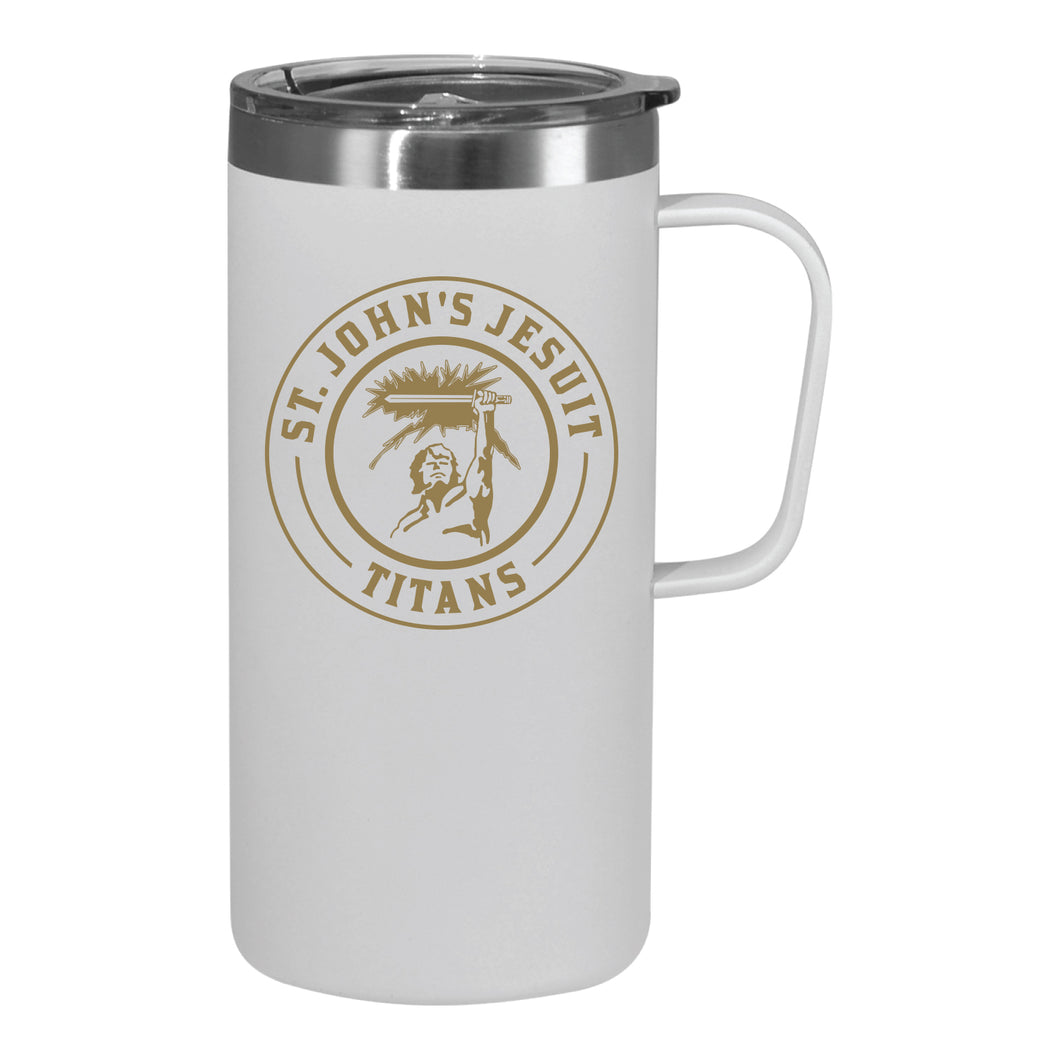 20 oz. White Messina Mug