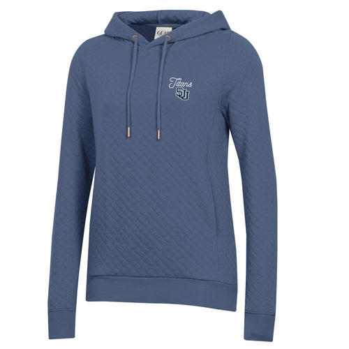 Ladies Relaxed Quilted Pullover