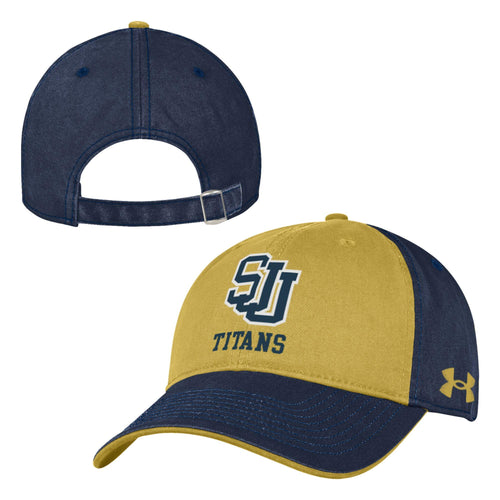 UnderArmour Cotton Trucker Adjustable Hat Navy/Gold Rush